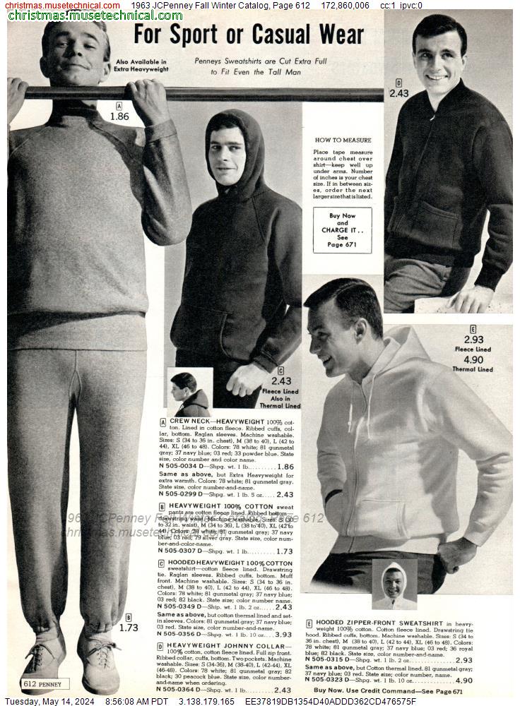 1963 JCPenney Fall Winter Catalog, Page 612