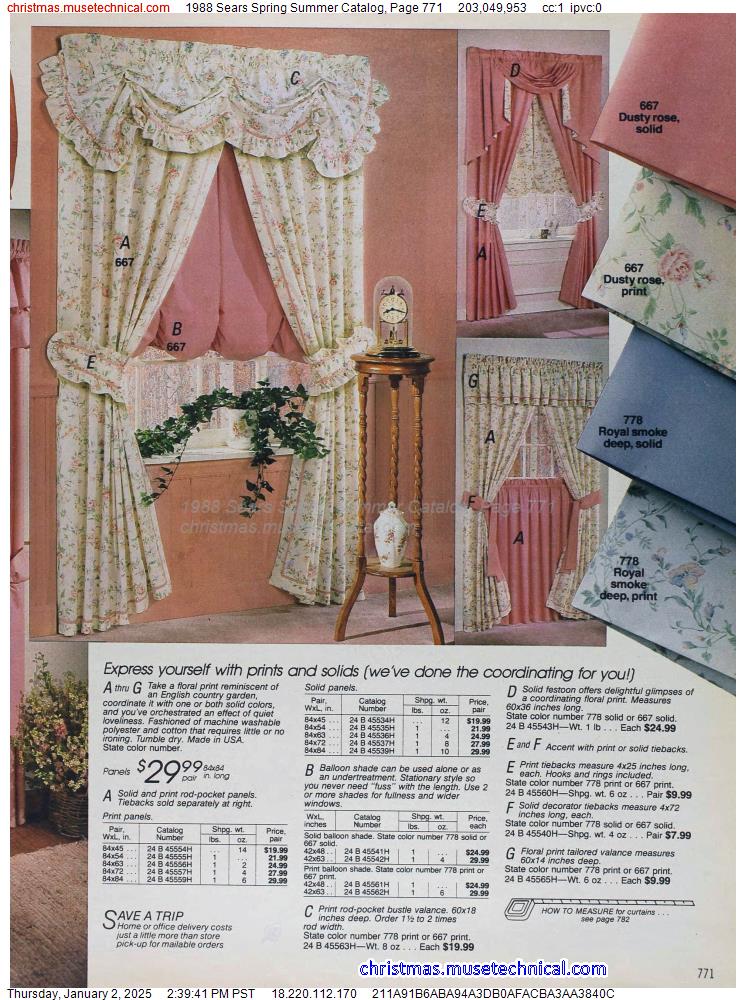 1988 Sears Spring Summer Catalog, Page 771