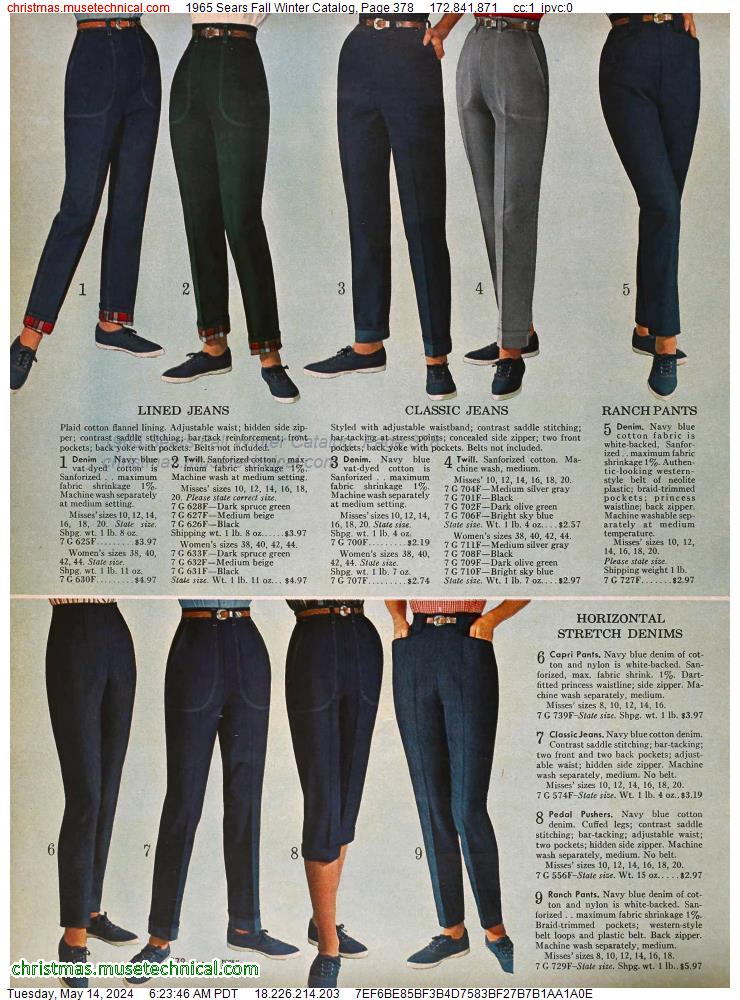 1965 Sears Fall Winter Catalog, Page 378