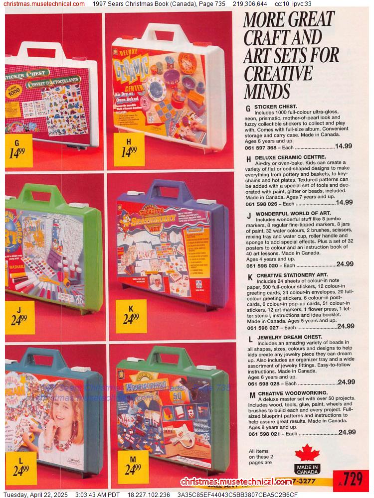 1997 Sears Christmas Book (Canada), Page 735