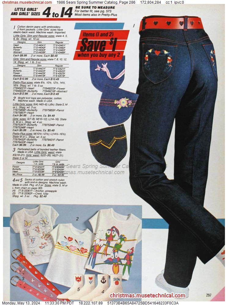 1986 Sears Spring Summer Catalog, Page 286
