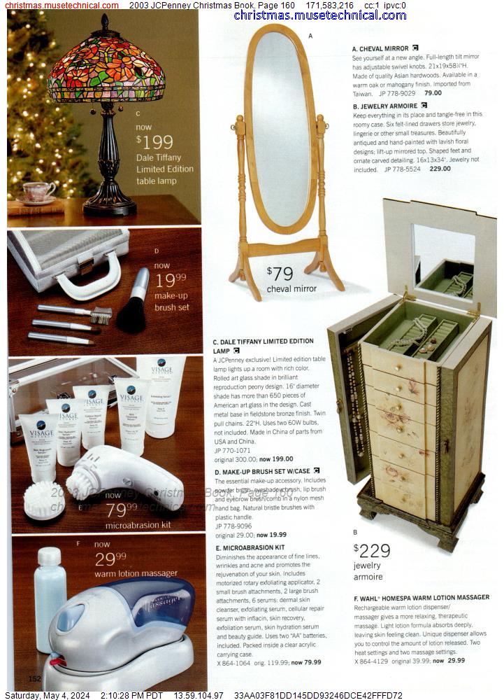 2003 JCPenney Christmas Book, Page 160