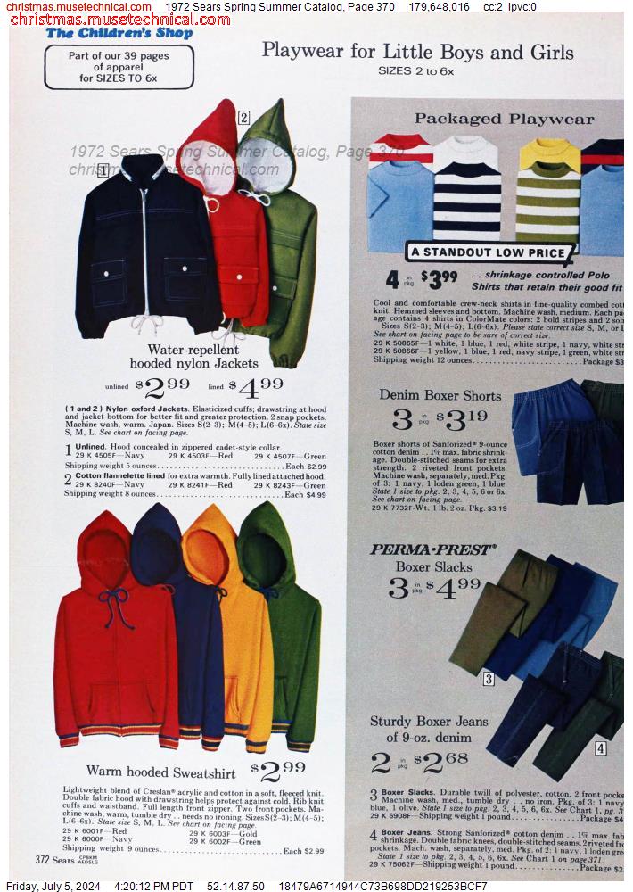 1972 Sears Spring Summer Catalog, Page 370