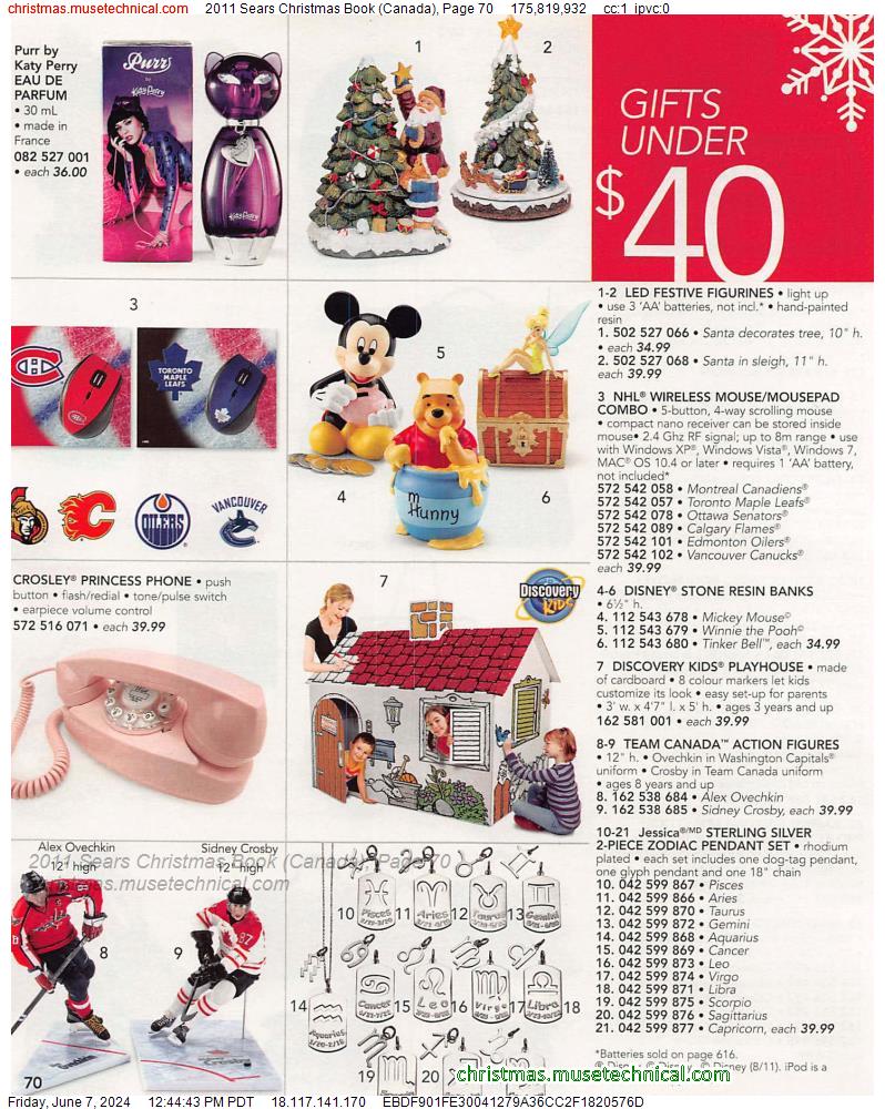 2011 Sears Christmas Book (Canada), Page 70