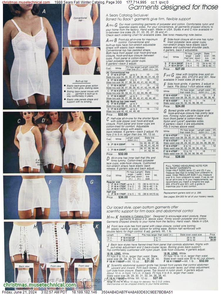 1988 Sears Fall Winter Catalog, Page 300