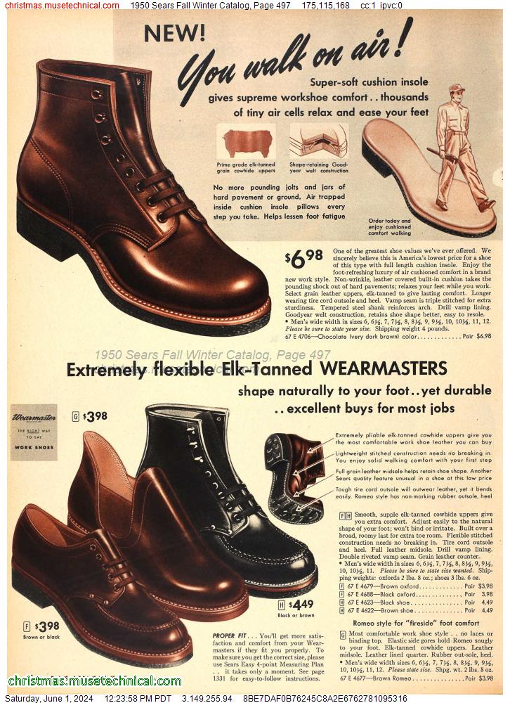 1950 Sears Fall Winter Catalog, Page 497