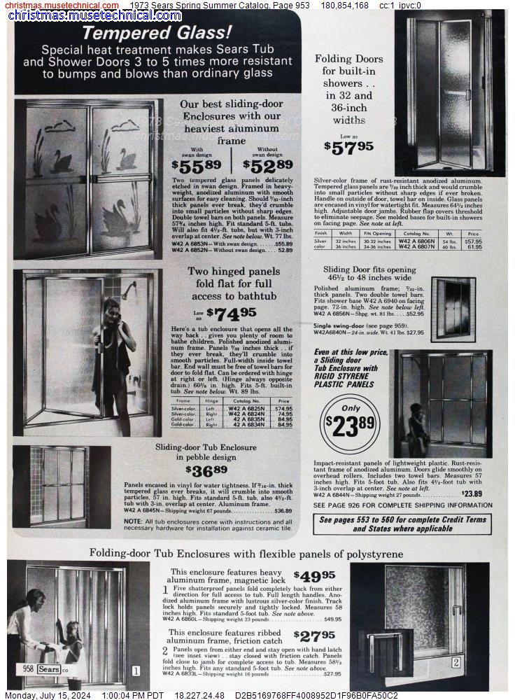 1973 Sears Spring Summer Catalog, Page 953