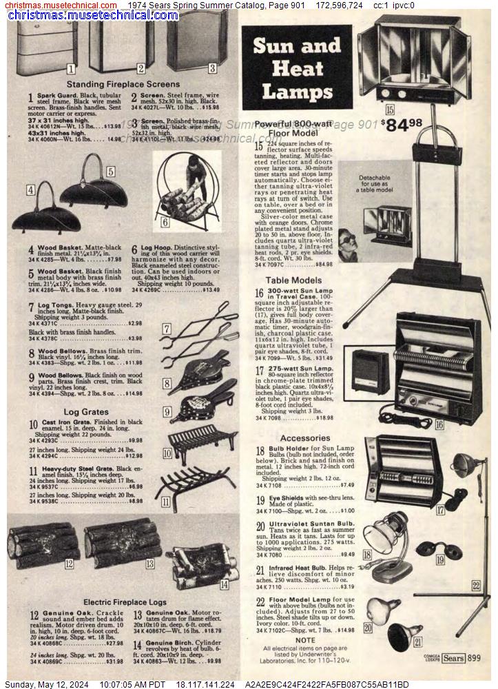 1974 Sears Spring Summer Catalog, Page 901