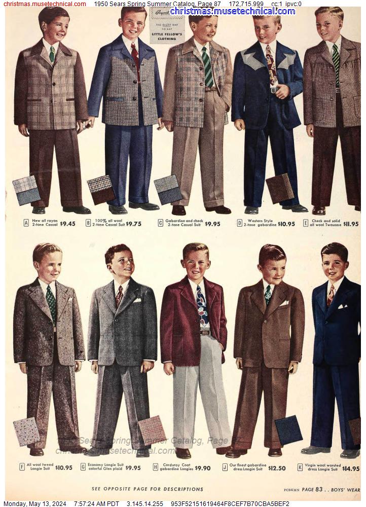1950 Sears Spring Summer Catalog, Page 87