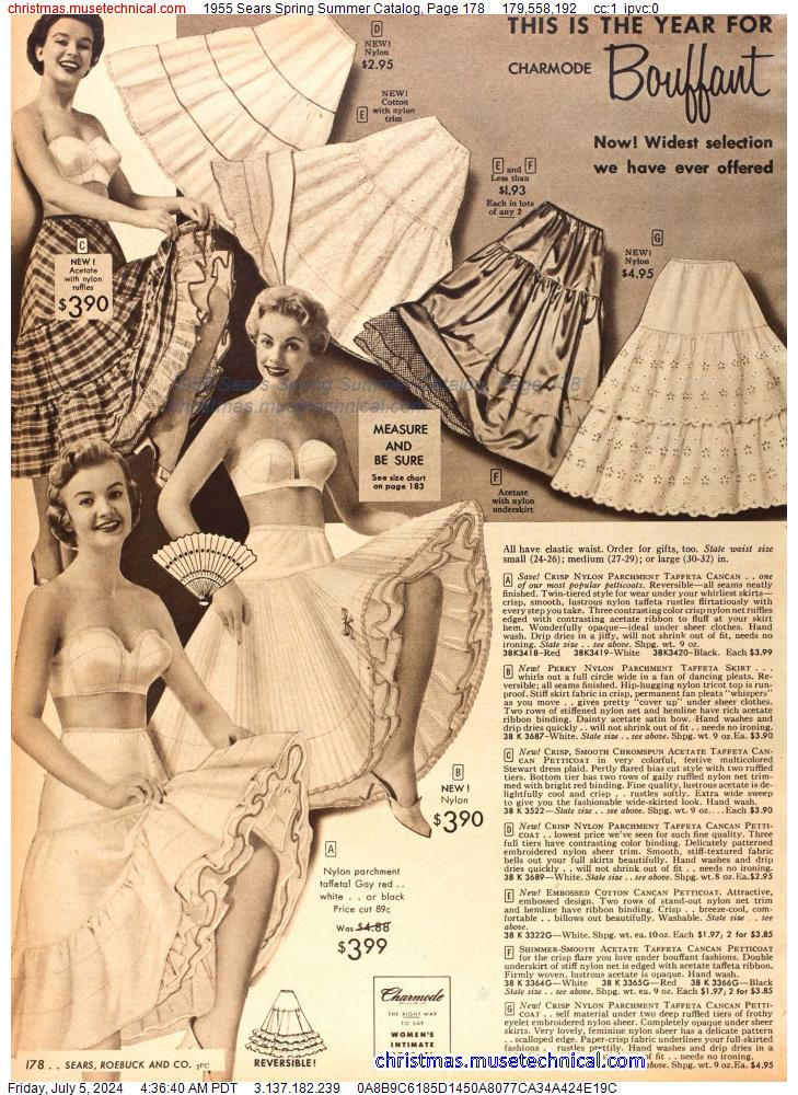 1955 Sears Spring Summer Catalog, Page 178