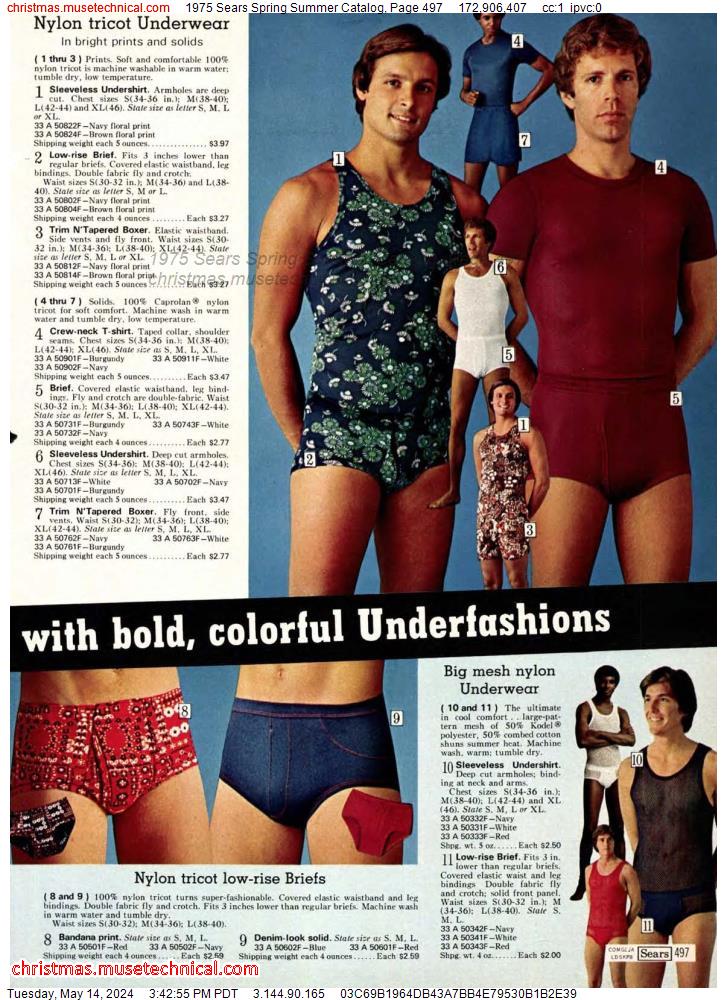 1975 Sears Spring Summer Catalog, Page 497