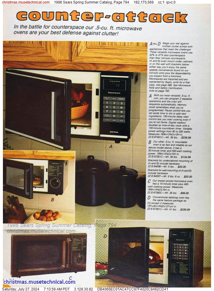 1986 Sears Spring Summer Catalog, Page 794
