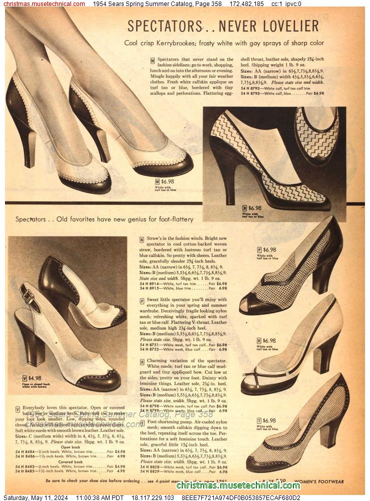 1954 Sears Spring Summer Catalog, Page 358
