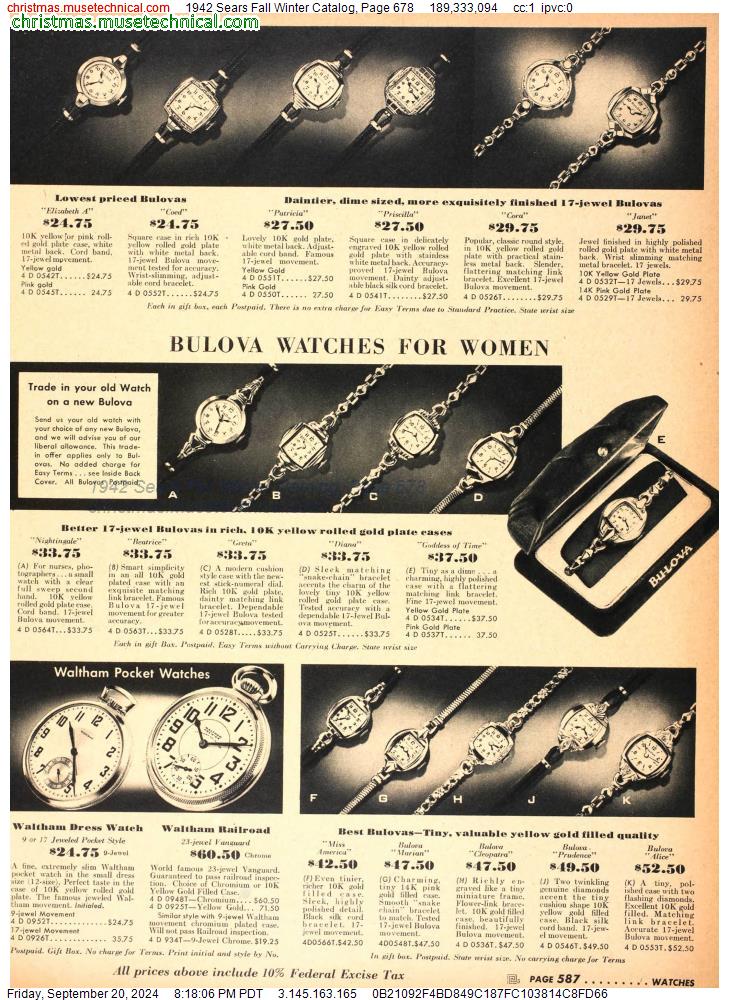 1942 Sears Fall Winter Catalog, Page 678