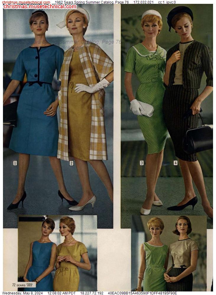 1962 Sears Spring Summer Catalog, Page 76
