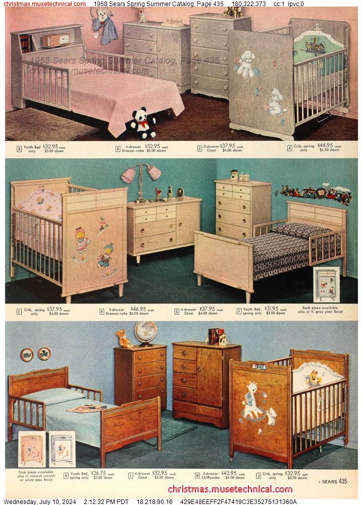 1958 Sears Spring Summer Catalog, Page 435