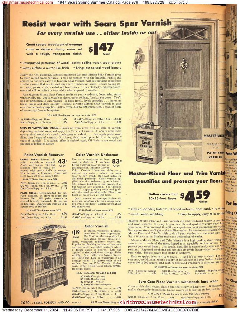 1947 Sears Spring Summer Catalog, Page 976