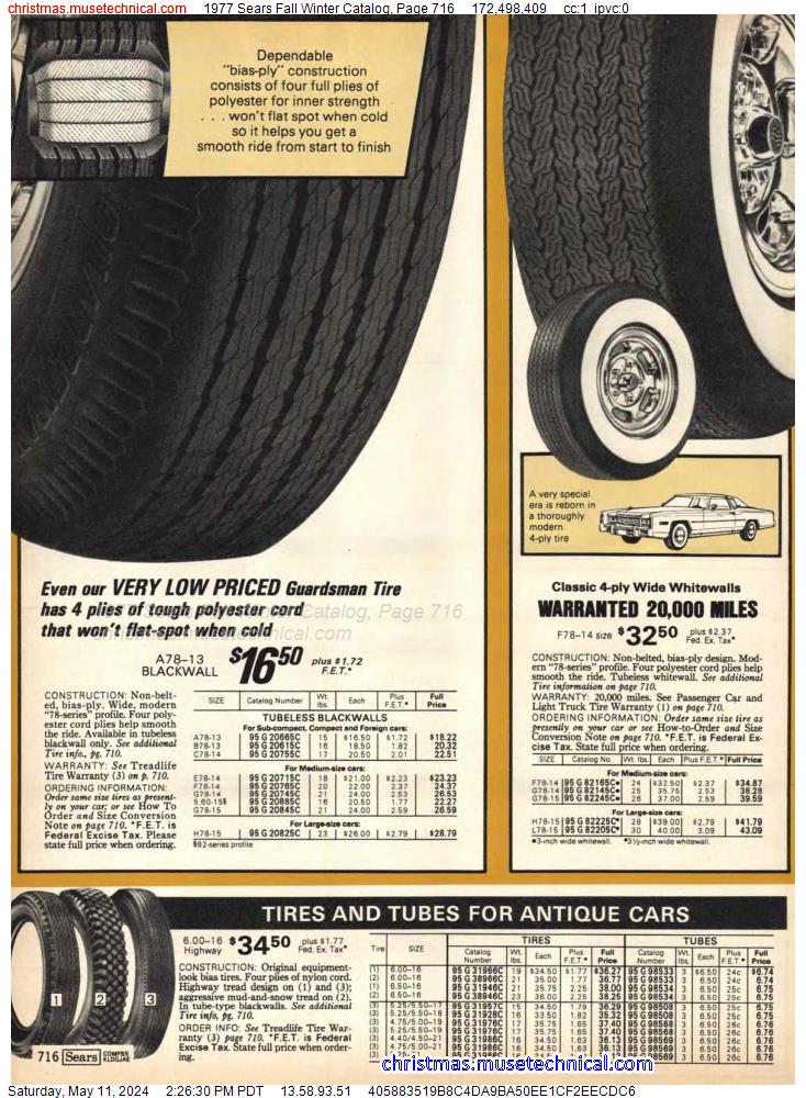 1977 Sears Fall Winter Catalog, Page 716
