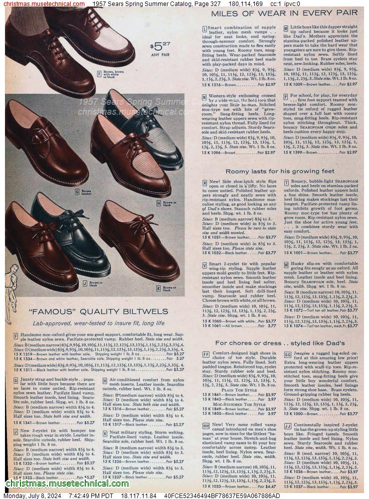 1957 Sears Spring Summer Catalog, Page 327