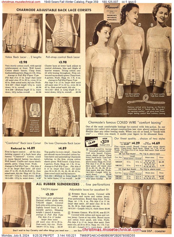 1949 Sears Fall Winter Catalog, Page 359