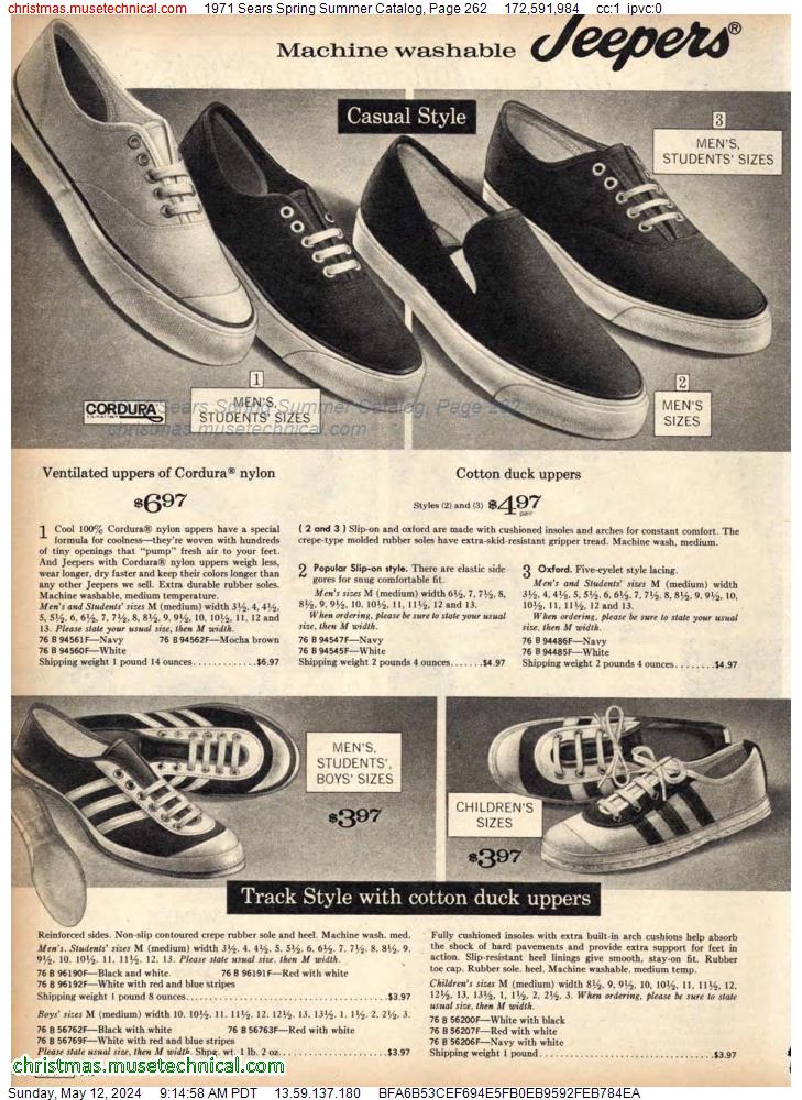 1971 Sears Spring Summer Catalog, Page 262