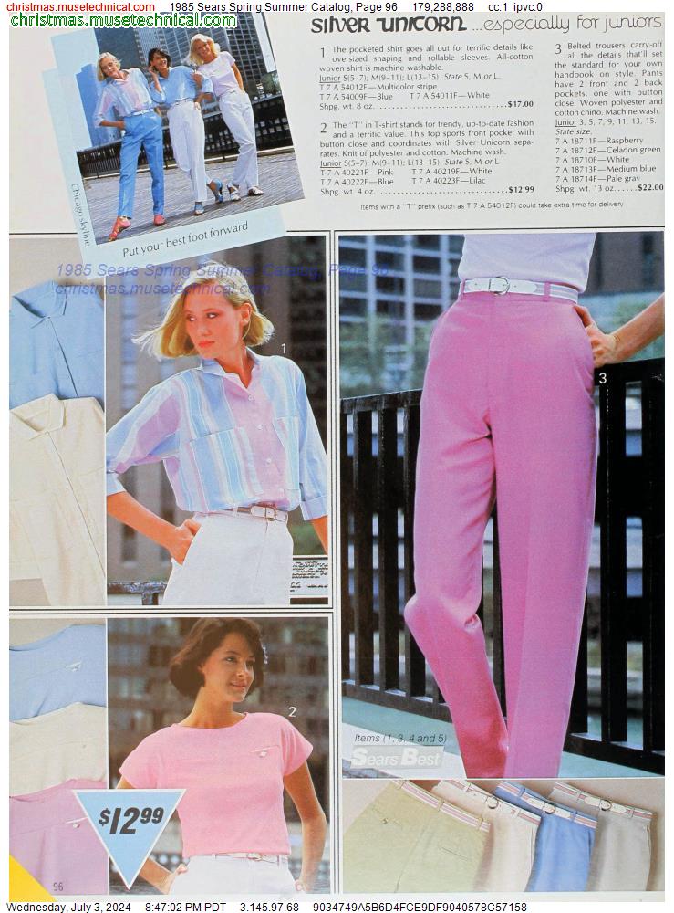 1985 Sears Spring Summer Catalog, Page 96