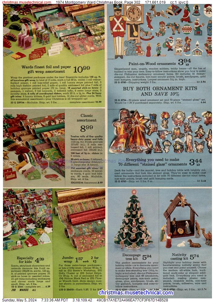 1974 Montgomery Ward Christmas Book, Page 302
