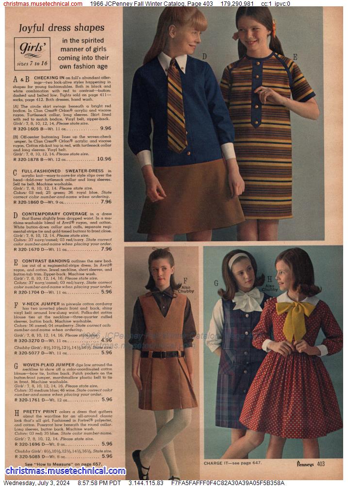 1966 JCPenney Fall Winter Catalog, Page 403