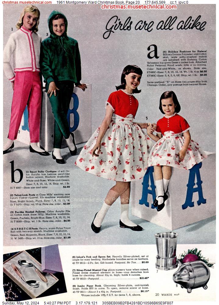 1961 Montgomery Ward Christmas Book, Page 20