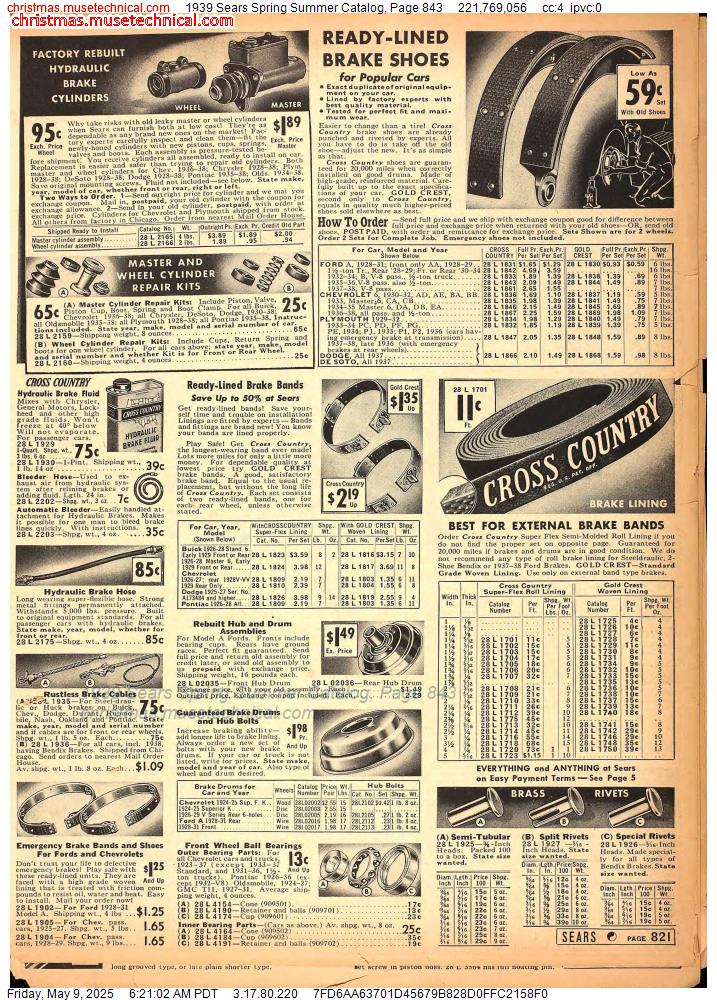 1939 Sears Spring Summer Catalog, Page 843