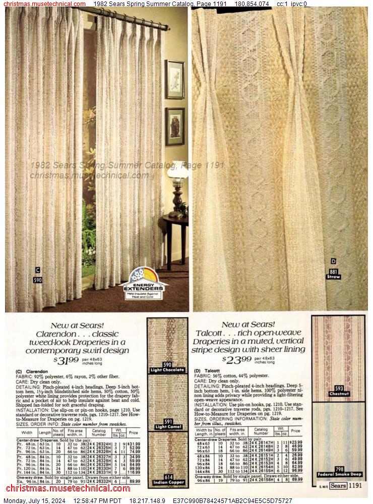 1982 Sears Spring Summer Catalog, Page 1191