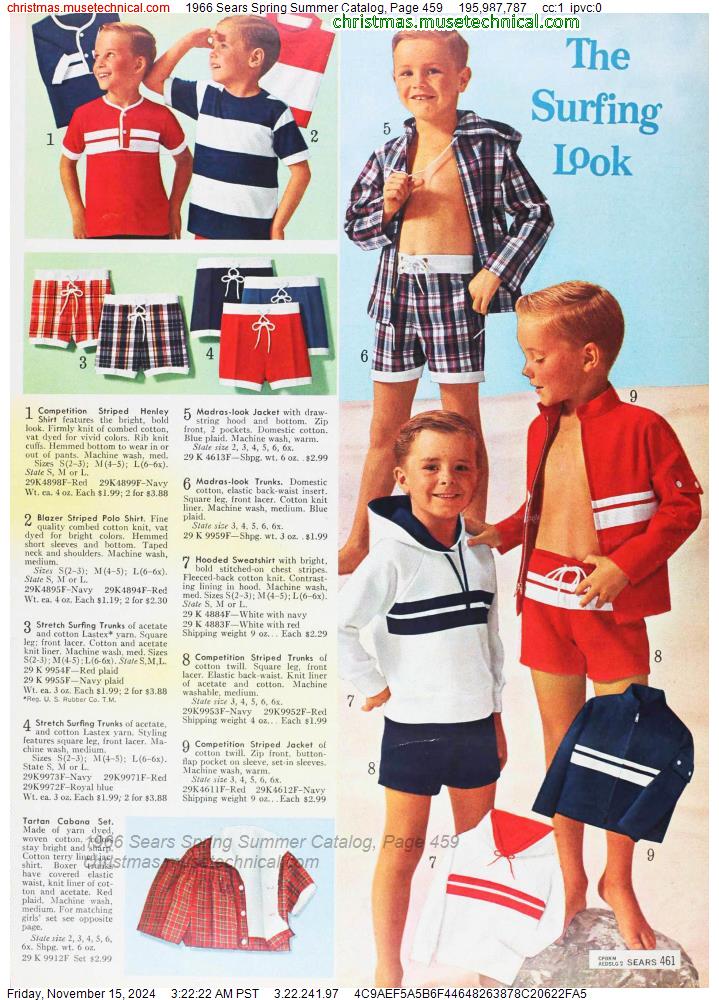 1966 Sears Spring Summer Catalog, Page 459 - Catalogs & Wishbooks