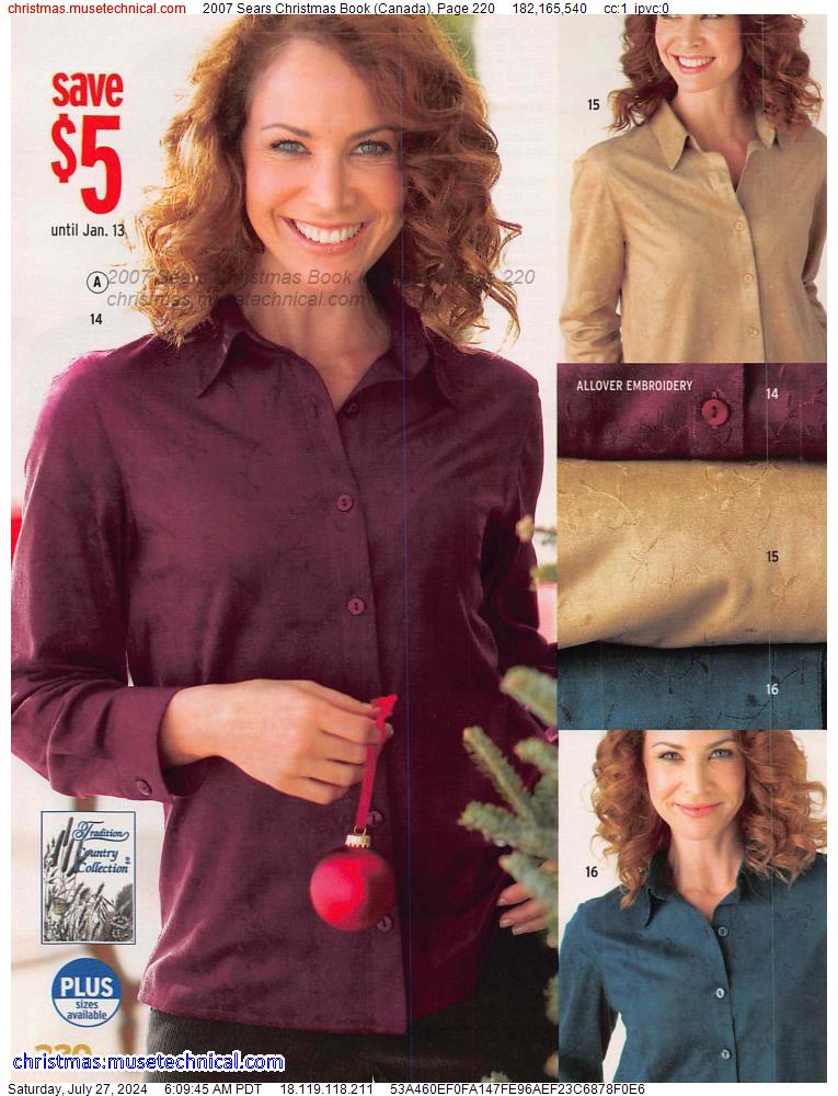 2007 Sears Christmas Book (Canada), Page 220