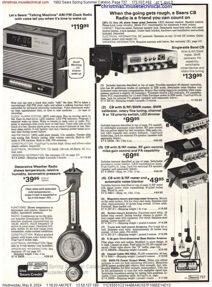 1982 Sears Spring Summer Catalog, Page 757