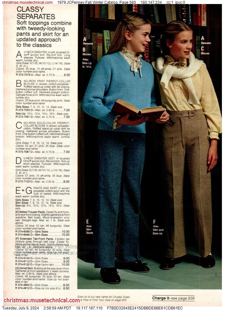 1979 JCPenney Fall Winter Catalog, Page 580