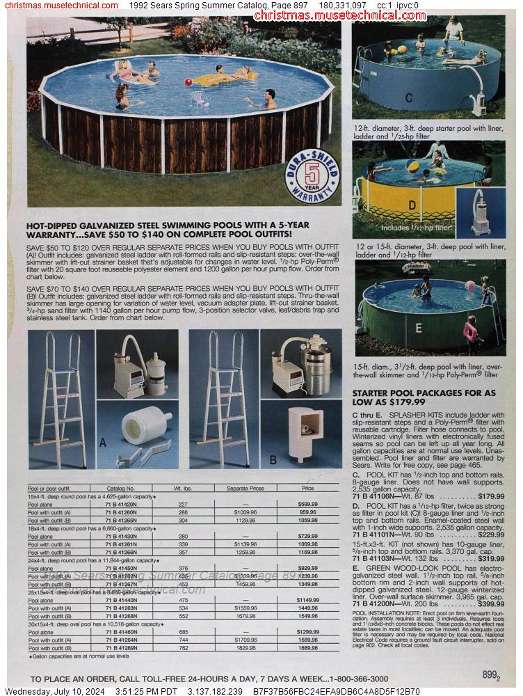 1992 Sears Spring Summer Catalog, Page 897