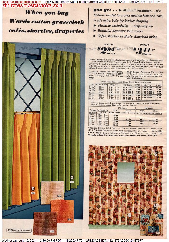 1966 Montgomery Ward Spring Summer Catalog, Page 1288
