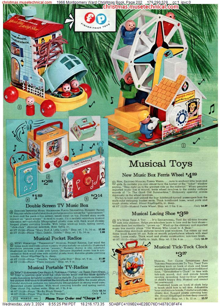 1966 Montgomery Ward Christmas Book, Page 202