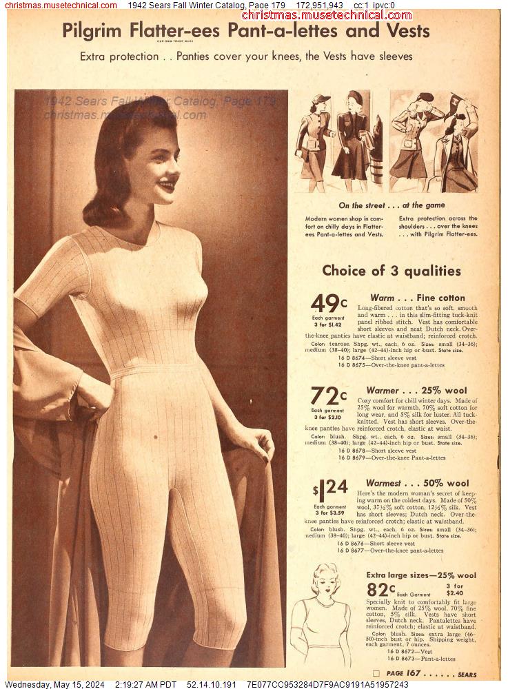 1942 Sears Fall Winter Catalog, Page 179
