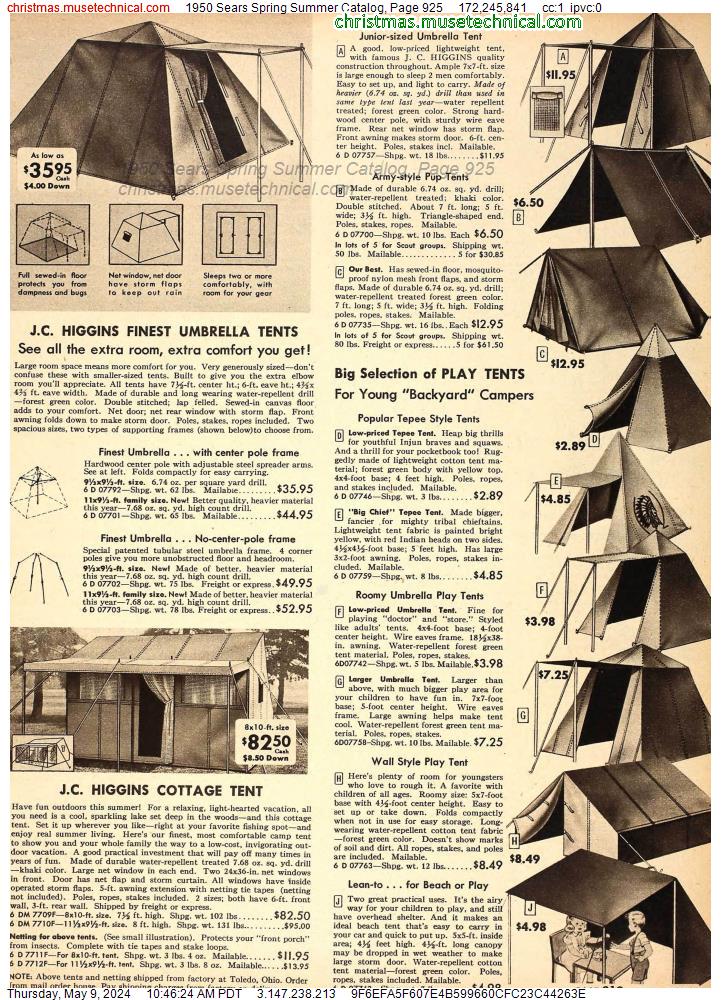 1950 Sears Spring Summer Catalog, Page 925
