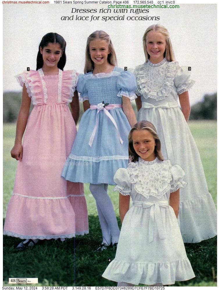 1981 Sears Spring Summer Catalog, Page 406