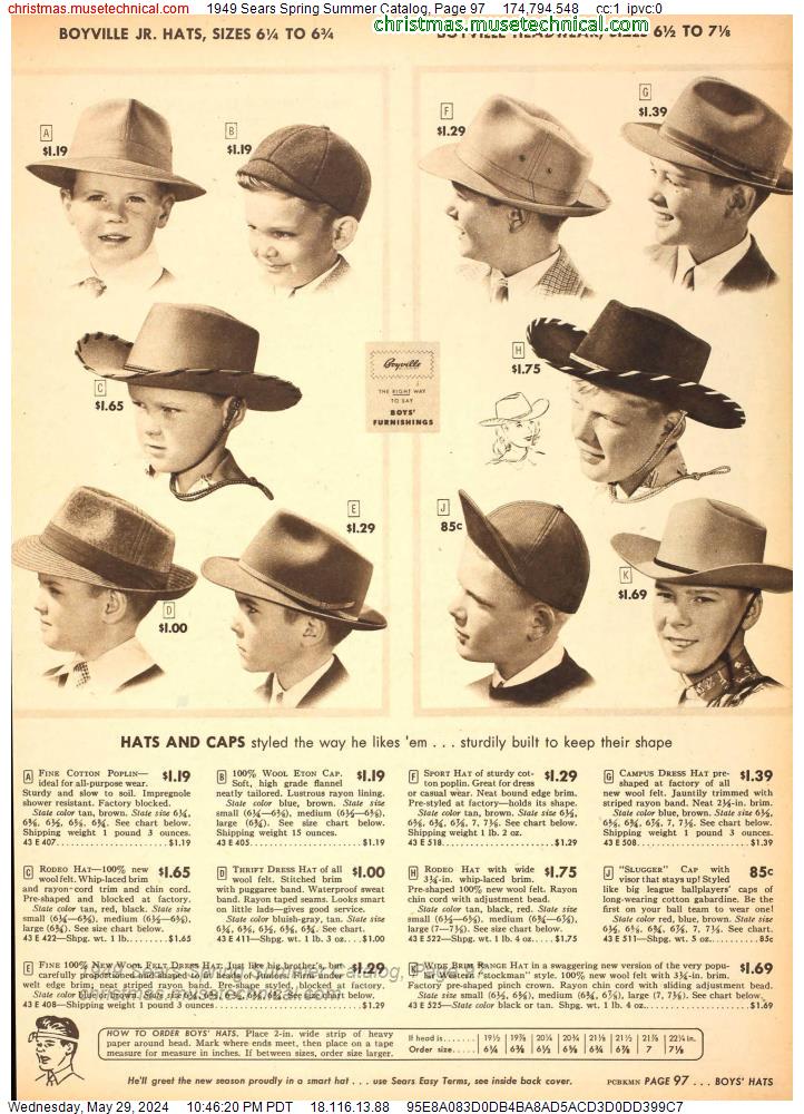 1949 Sears Spring Summer Catalog, Page 97