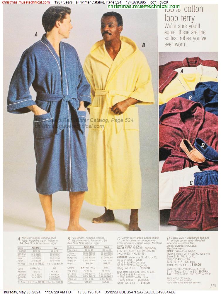 1987 Sears Fall Winter Catalog, Page 524