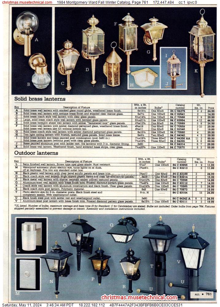 1984 Montgomery Ward Fall Winter Catalog, Page 761