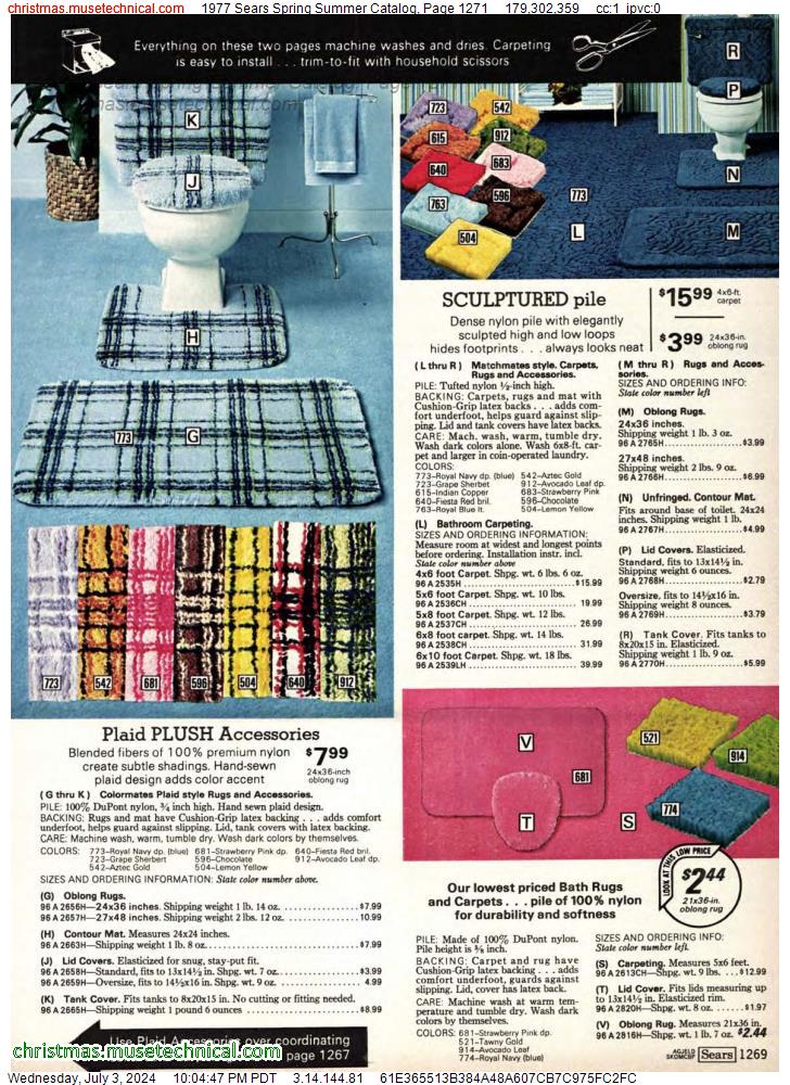 1977 Sears Spring Summer Catalog, Page 1271