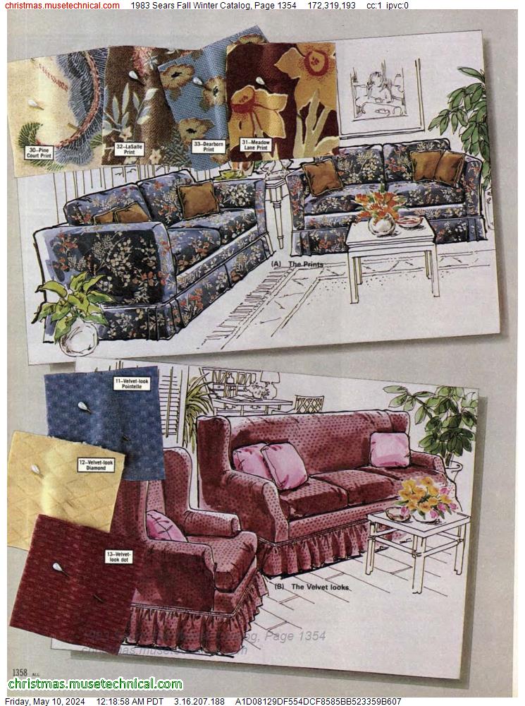 1983 Sears Fall Winter Catalog, Page 1354