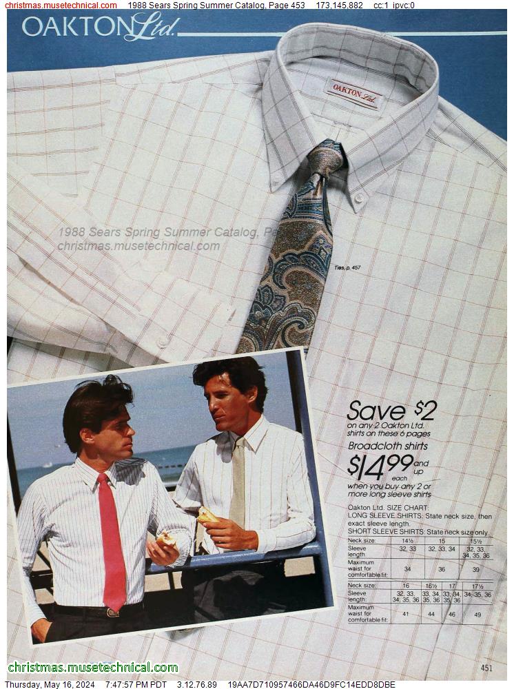1988 Sears Spring Summer Catalog, Page 453
