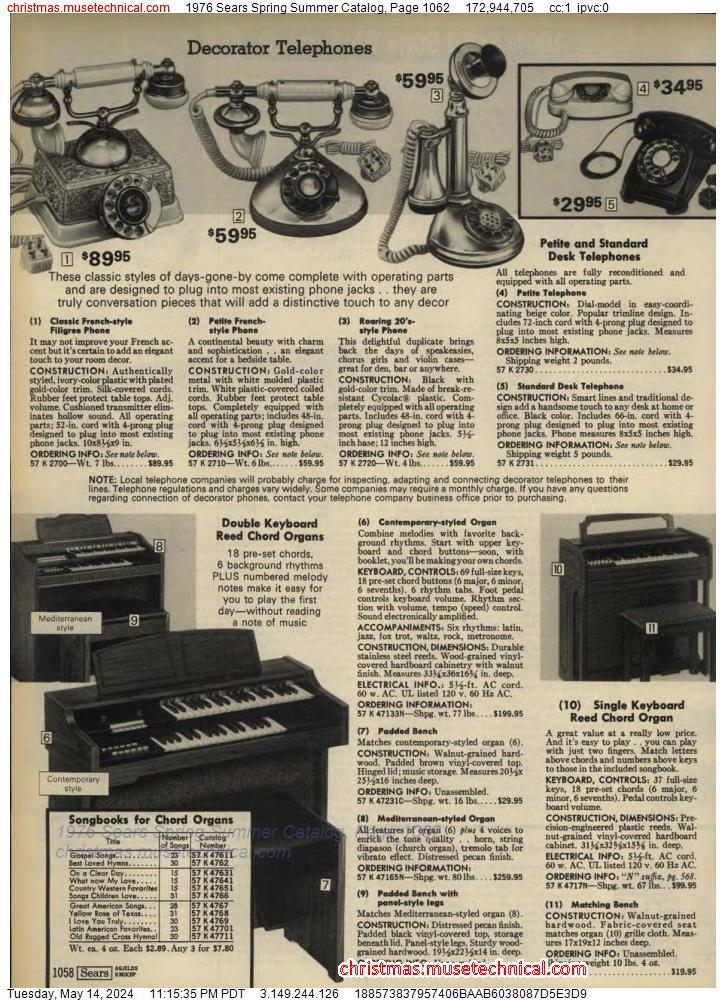 1976 Sears Spring Summer Catalog, Page 1062