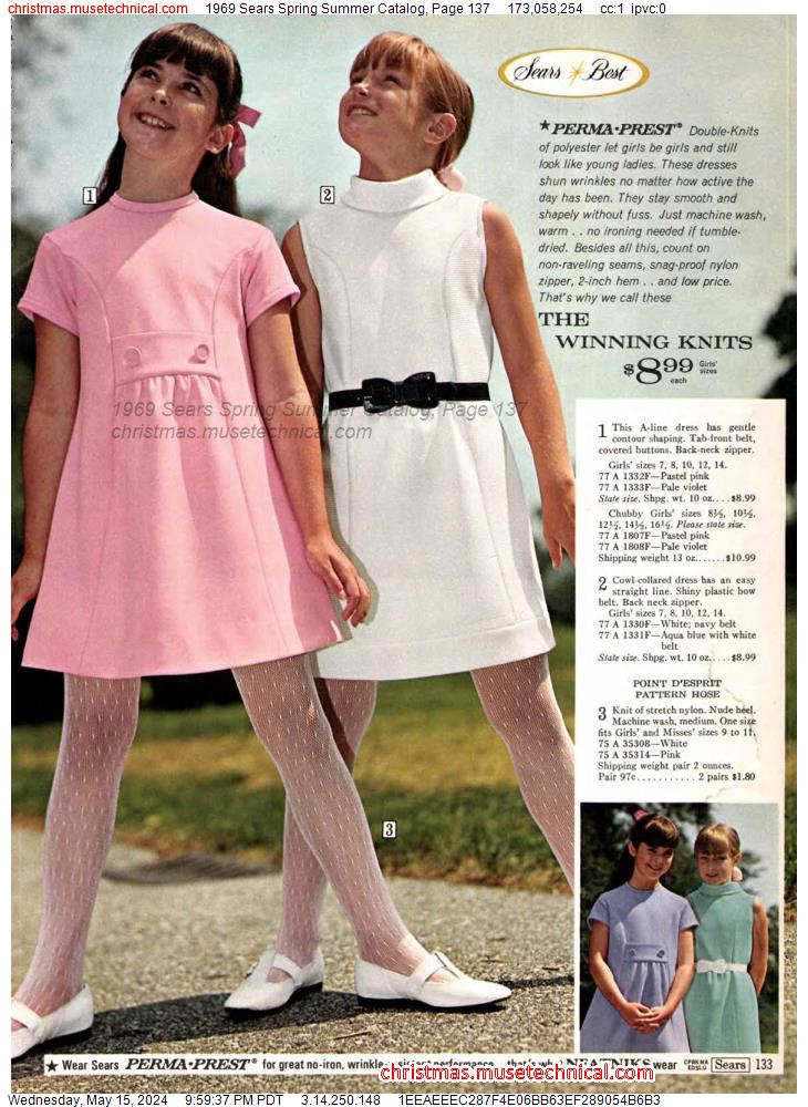 1969 Sears Spring Summer Catalog, Page 137
