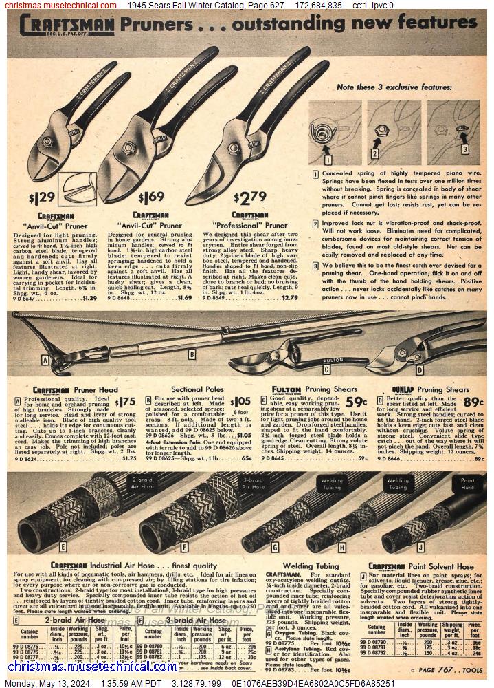 1945 Sears Fall Winter Catalog, Page 627